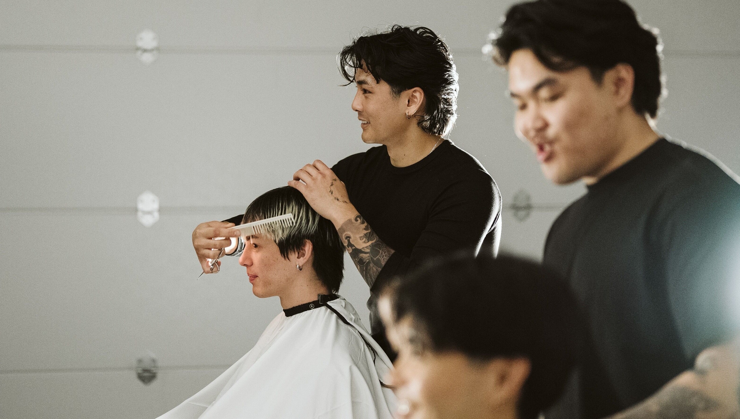 Stylists at NewtsTheBarber x KapitalCuts perfect a haircut in Perth, Western Australia, AU.