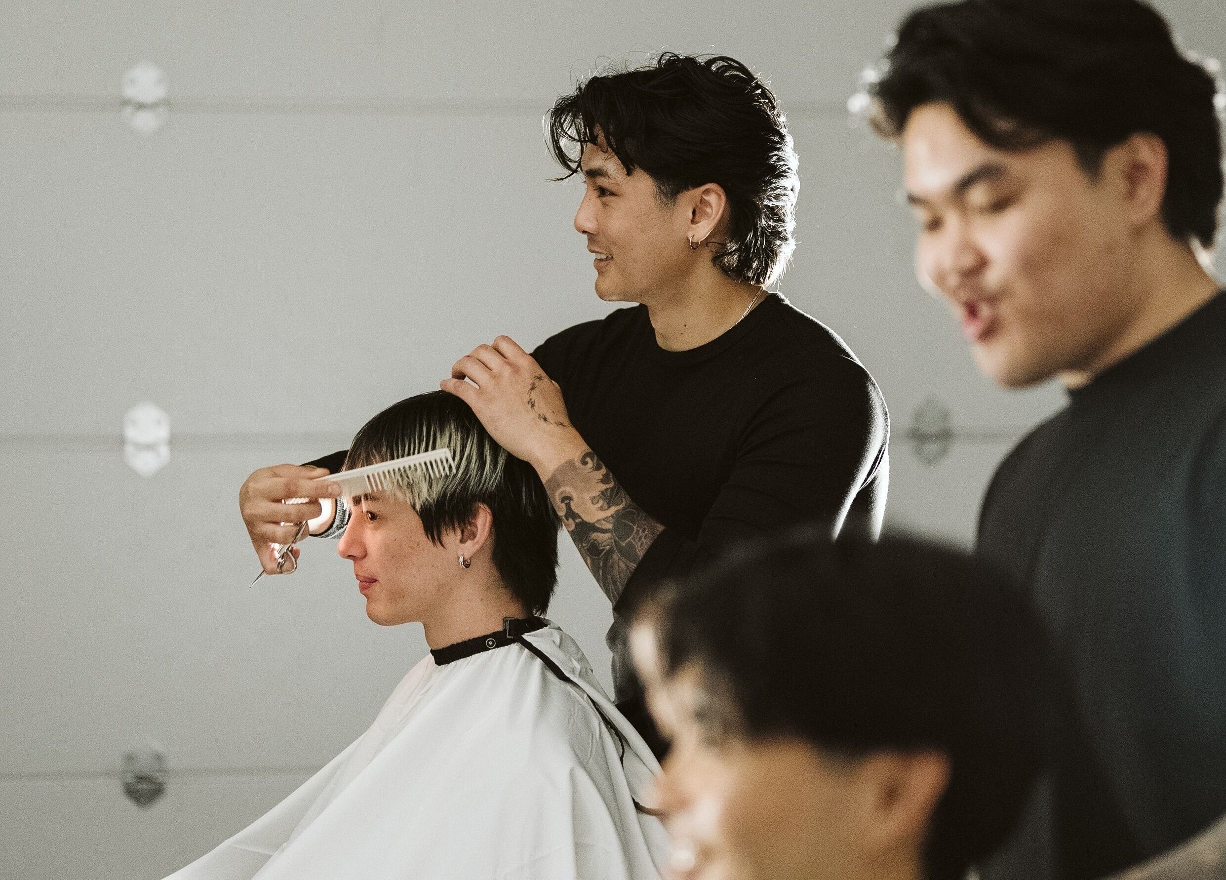 Stylists at NewtsTheBarber x KapitalCuts perfect a haircut in Perth, Western Australia, AU.