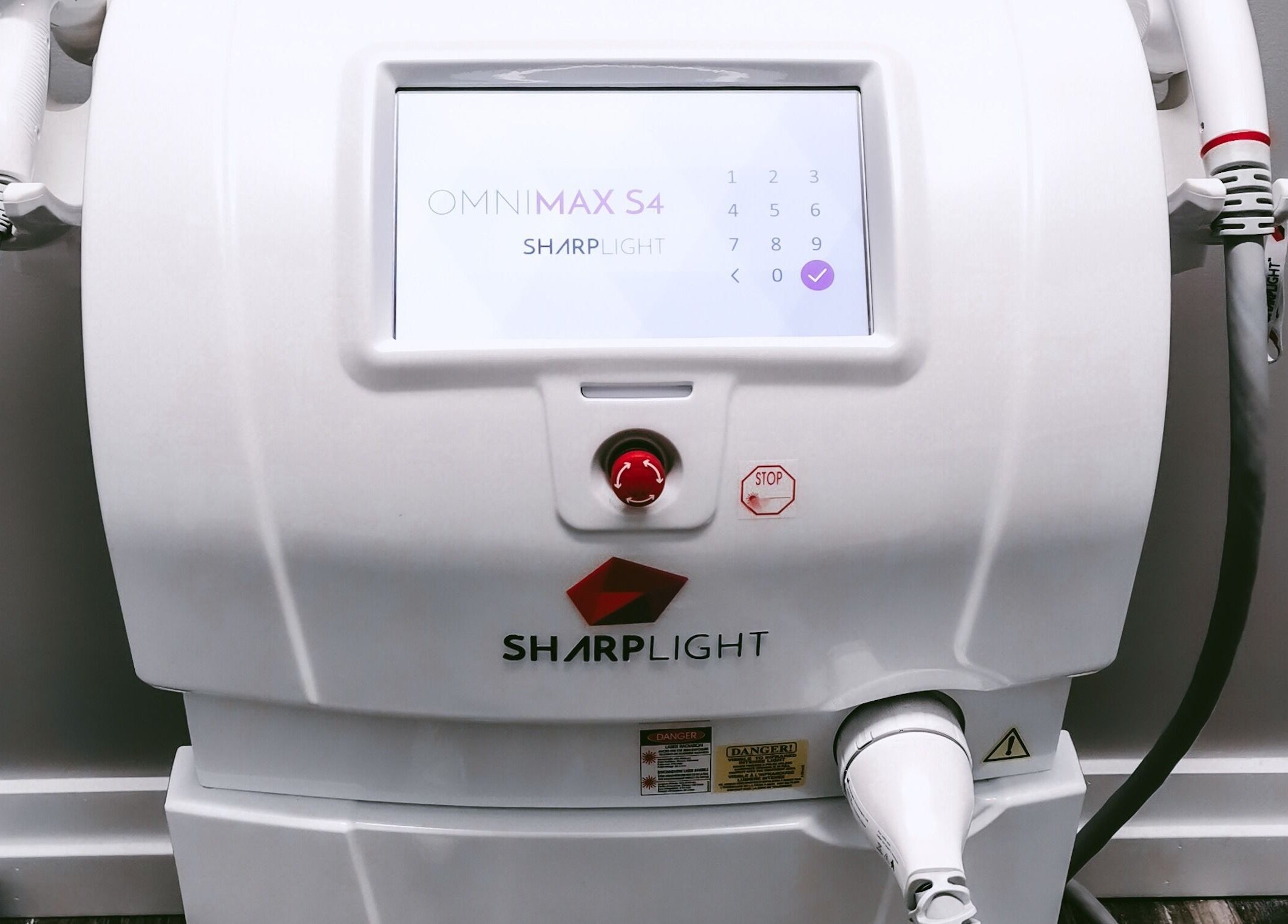 High-tech IPL machine at Beauty Box, Collingwood, Ontario, CA, offering advanced skincare treatments.