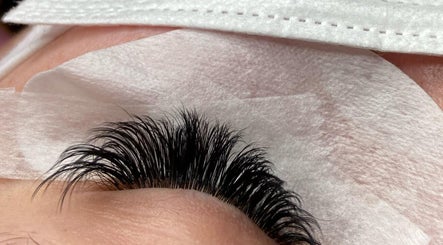 Close-up of eyelash extensions at Wake Up Flawless 868, Arouca, Tunapuna/Piarco Regional Corporation, TT.