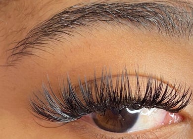 Close-up of flawless lashes at Wake Up Flawless 868, Arouca, Tunapuna/Piarco Regional Corporation, TT.