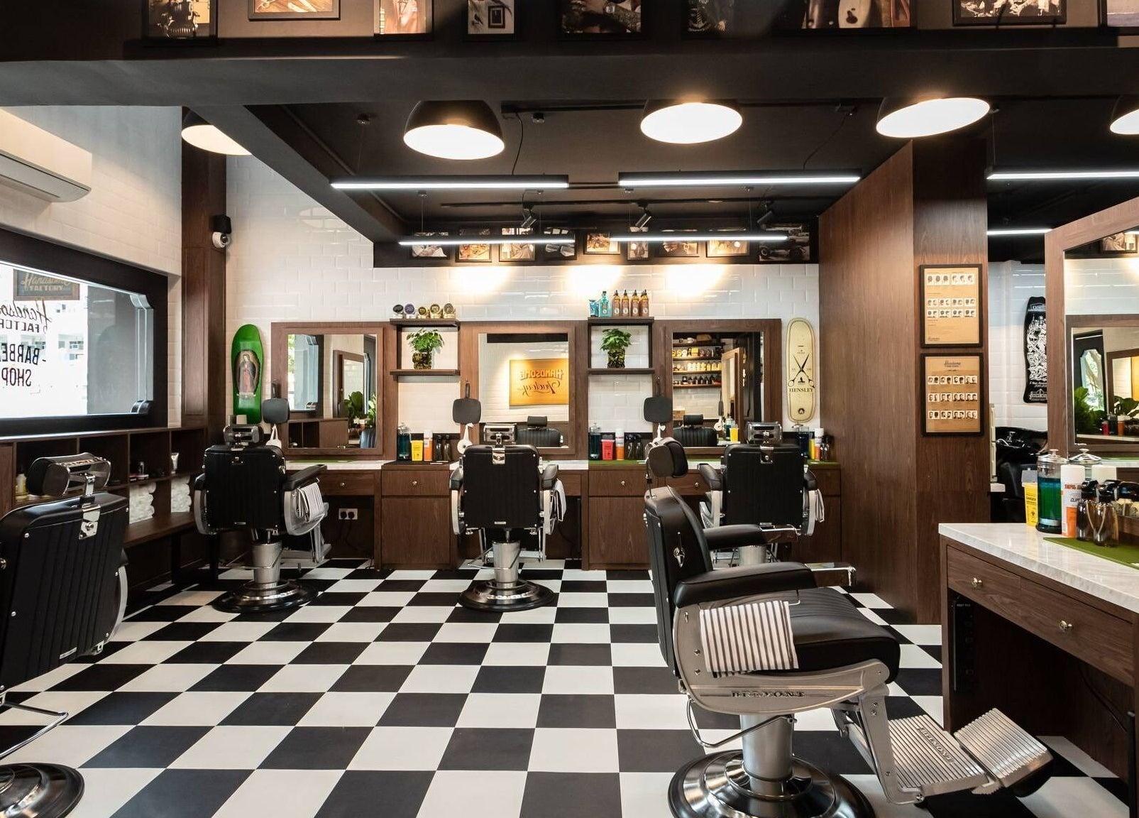 Tsim Sha Tsui | Handsome Factory Barber Shop offers a stylish interior in Kowloon, Kowloon, HK for premium grooming.