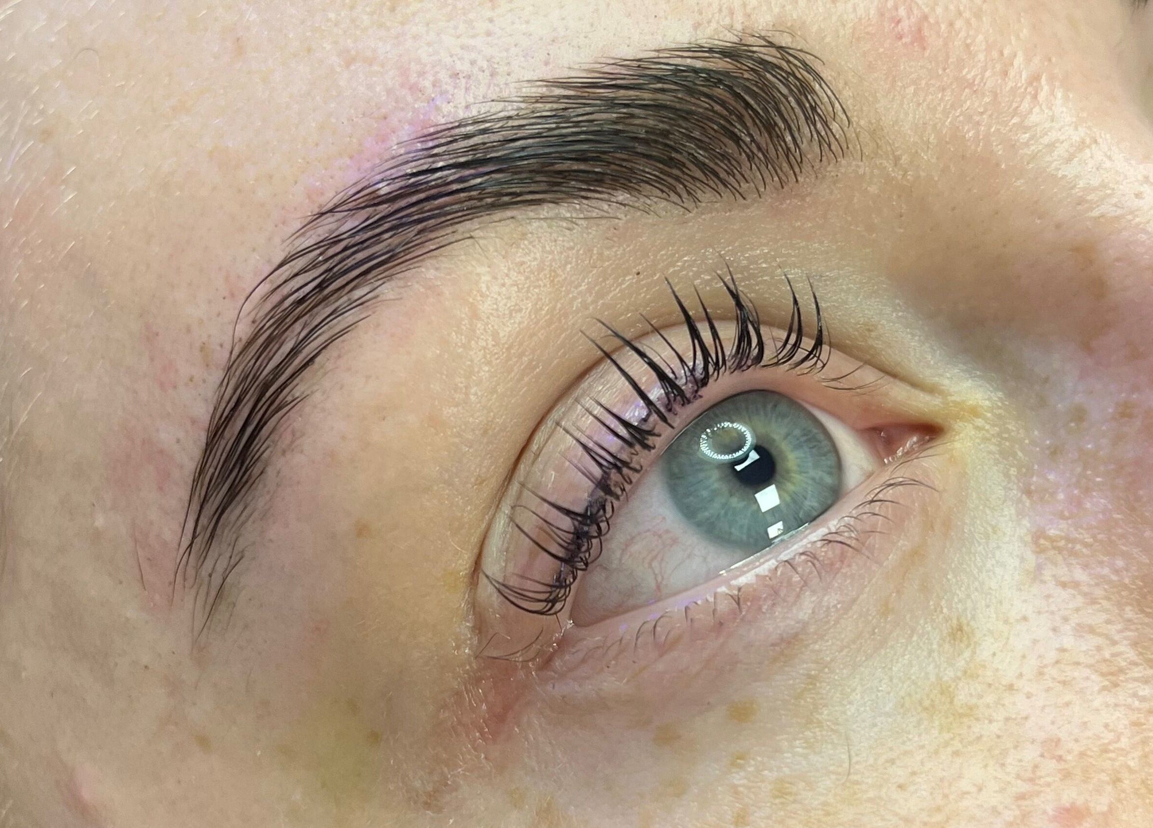 Perfectly shaped eyebrows and lashes by Spasthetics in Newcastle-under-Lyme, England, GB.