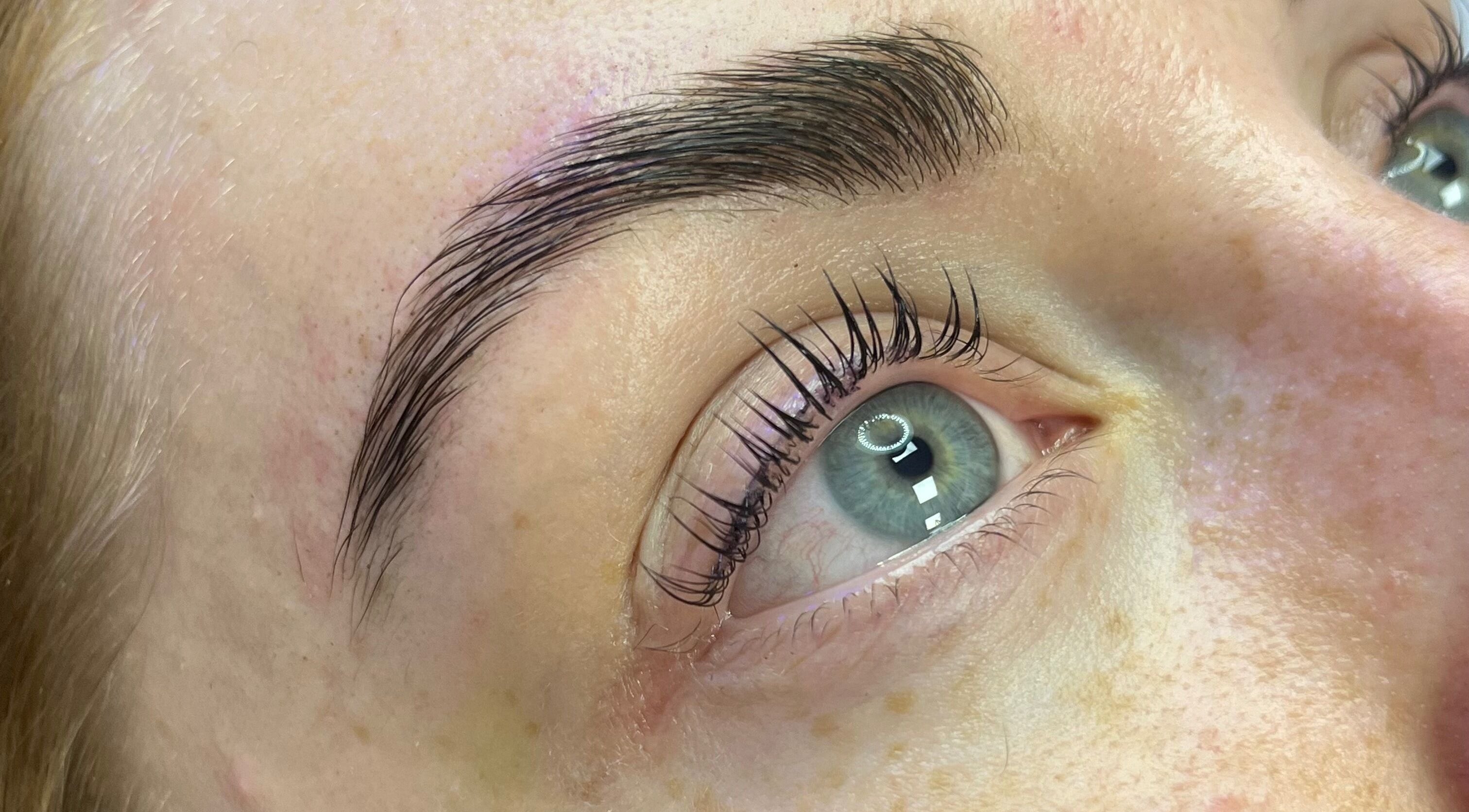 Perfectly shaped eyebrows and lashes by Spasthetics in Newcastle-under-Lyme, England, GB.
