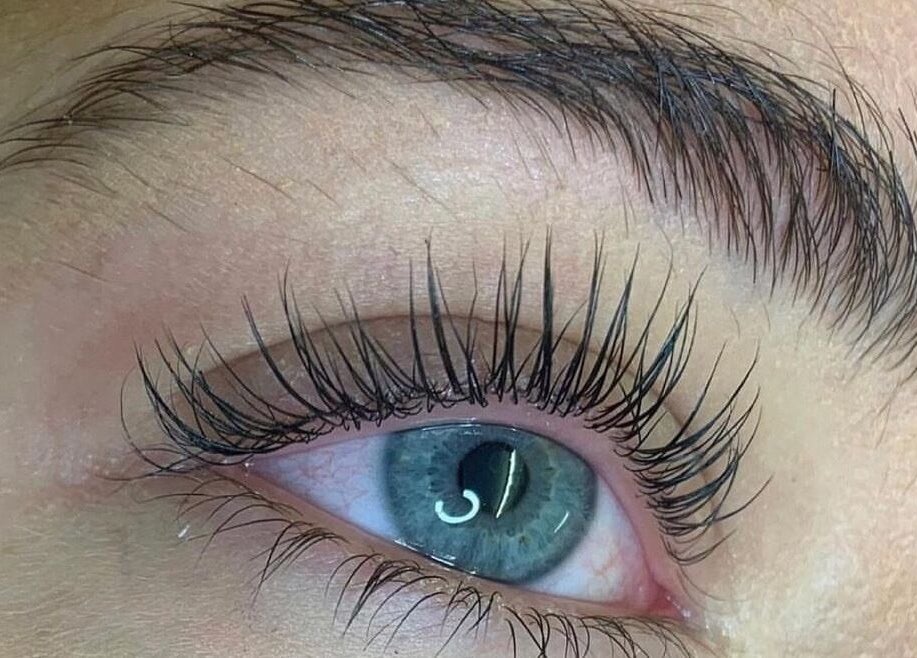 Close-up of long, lush eyelashes at Spasthetics, Newcastle-under-lyme, England, GB.