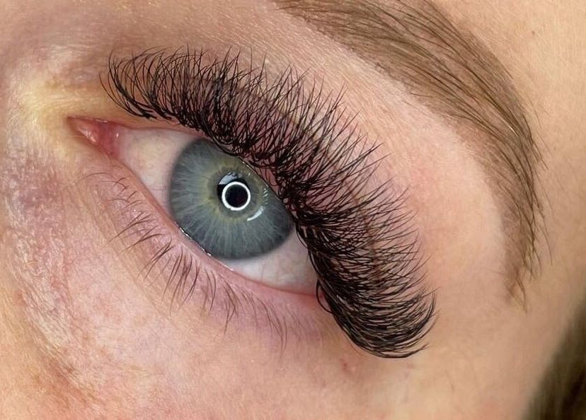 Close-up of lush lashes at The Self Love Lab, Alfredton, Victoria, AU.