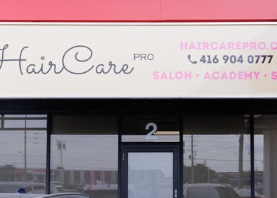 Front view of Haircare Pro Salon Academy Shop Qew | Cawthra in Mississauga, Ontario, CA.