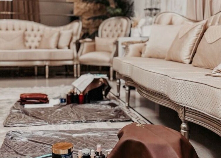 Luxurious seating and beauty setup at New Tec Saloon - Home Services, Dubai, Dubai, AE.