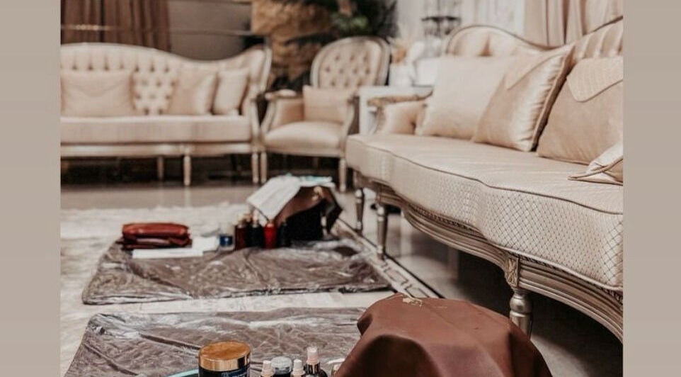 Luxurious seating and beauty setup at New Tec Saloon - Home Services, Dubai, Dubai, AE.