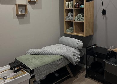 Relaxing therapy room at Unique Creations for Hair, Australind, Western Australia, AU.