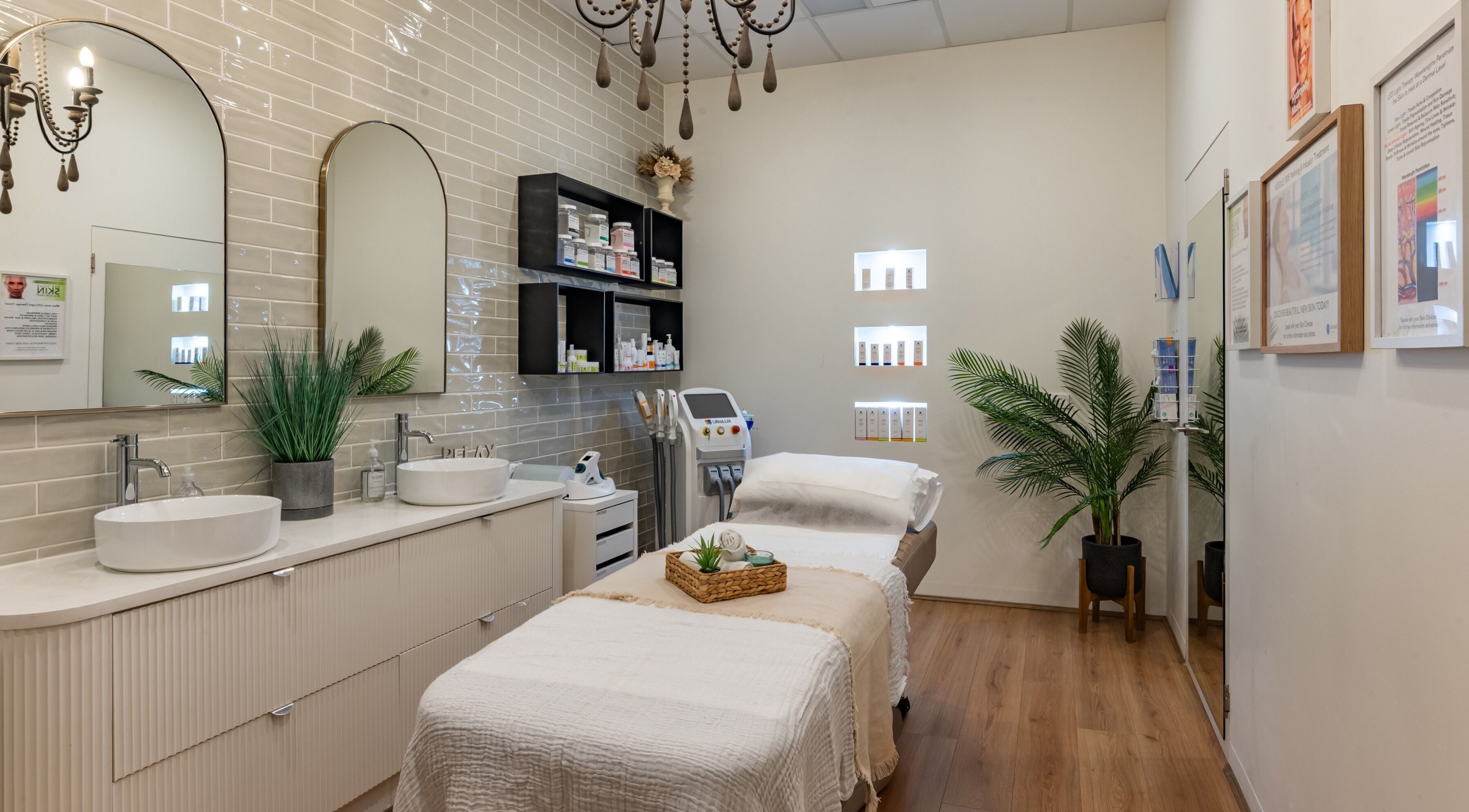 Elegant treatment room at Contour Body and Beauty, Melbourne, Victoria, AU with modern decor and serene ambiance.