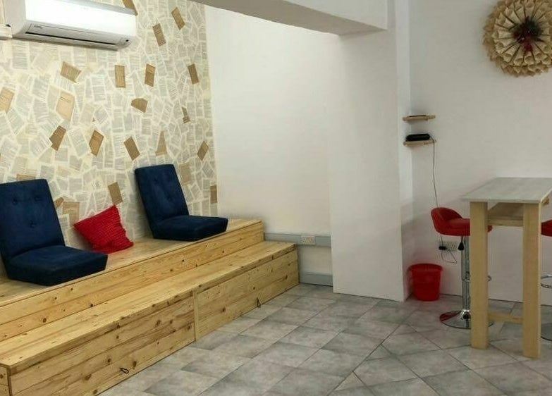 Elegant seating area at Lucie's Nails and Beauty, Tas-Sliema, MT, with stylish decor and modern furniture.