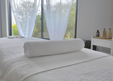 Luxurious massage table at The Siri Beauty & Eyelashes, Busselton, Western Australia, AU.