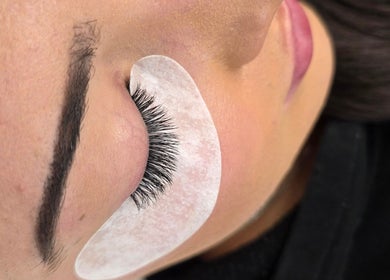 Close-up of elegant eyelash extensions at The Siri Beauty & Eyelashes, Busselton, Western Australia, AU.