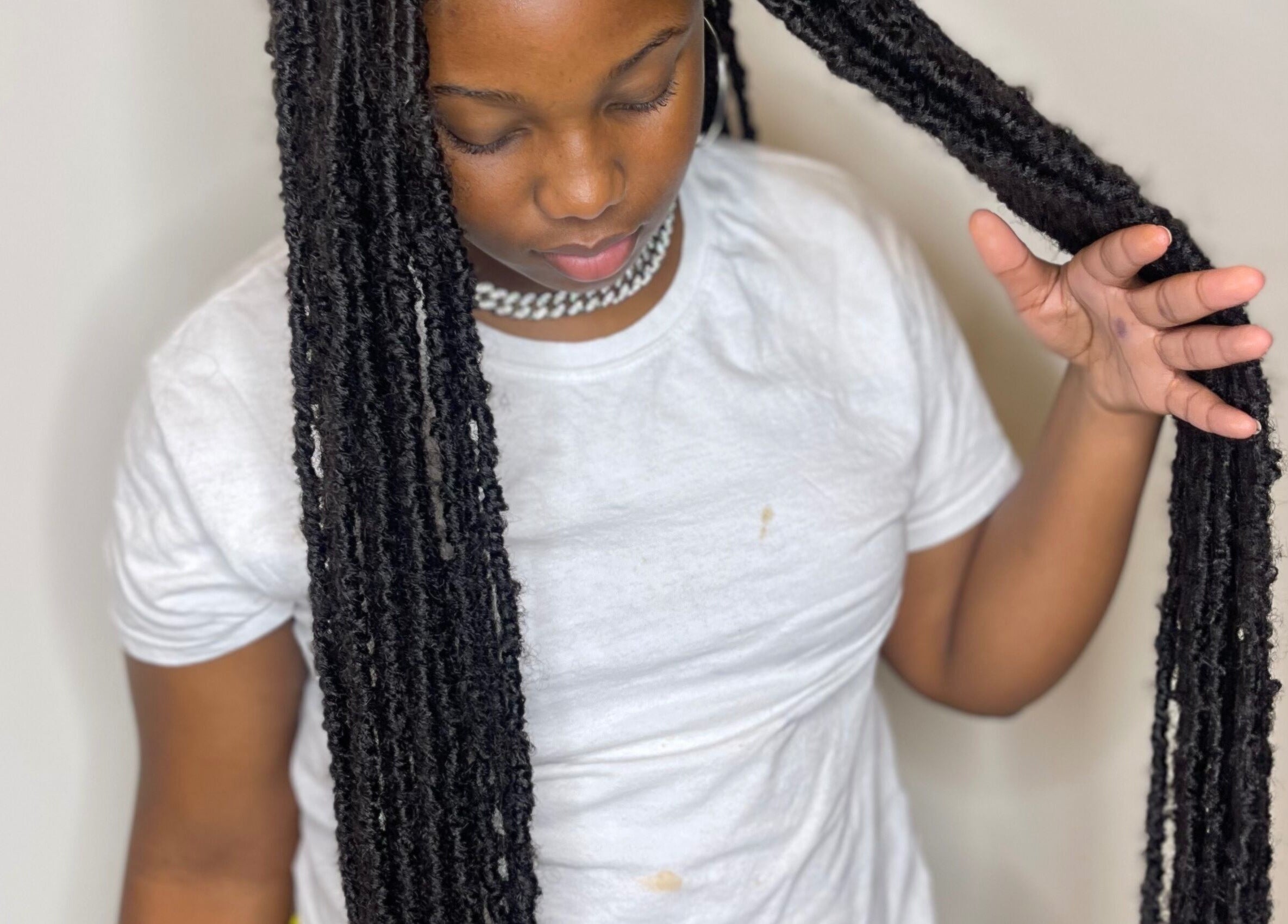 Stylish braided hairstyle at I Am Natorious, Orange Park, Florida, US.