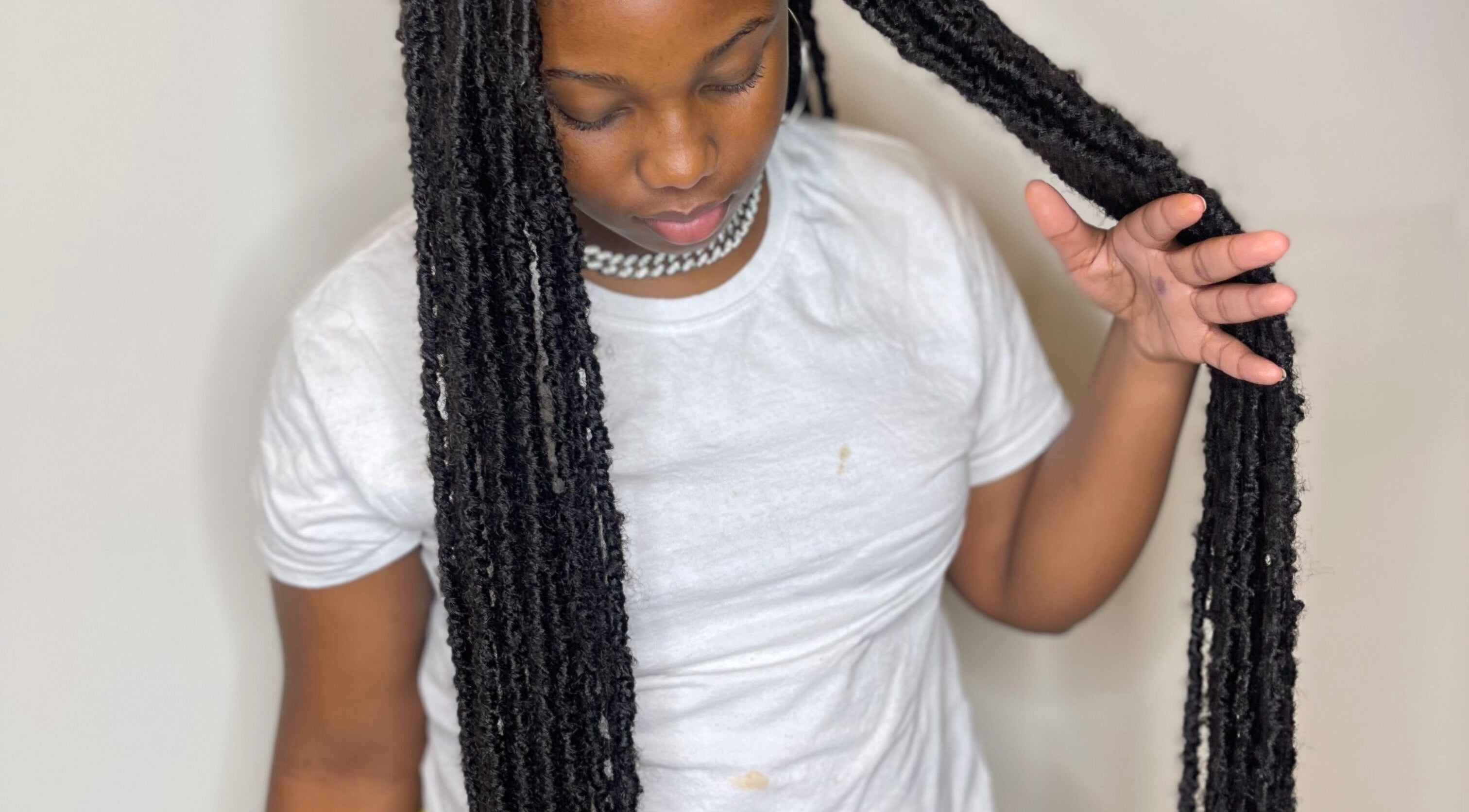 Stylish braided hairstyle at I Am Natorious, Orange Park, Florida, US.