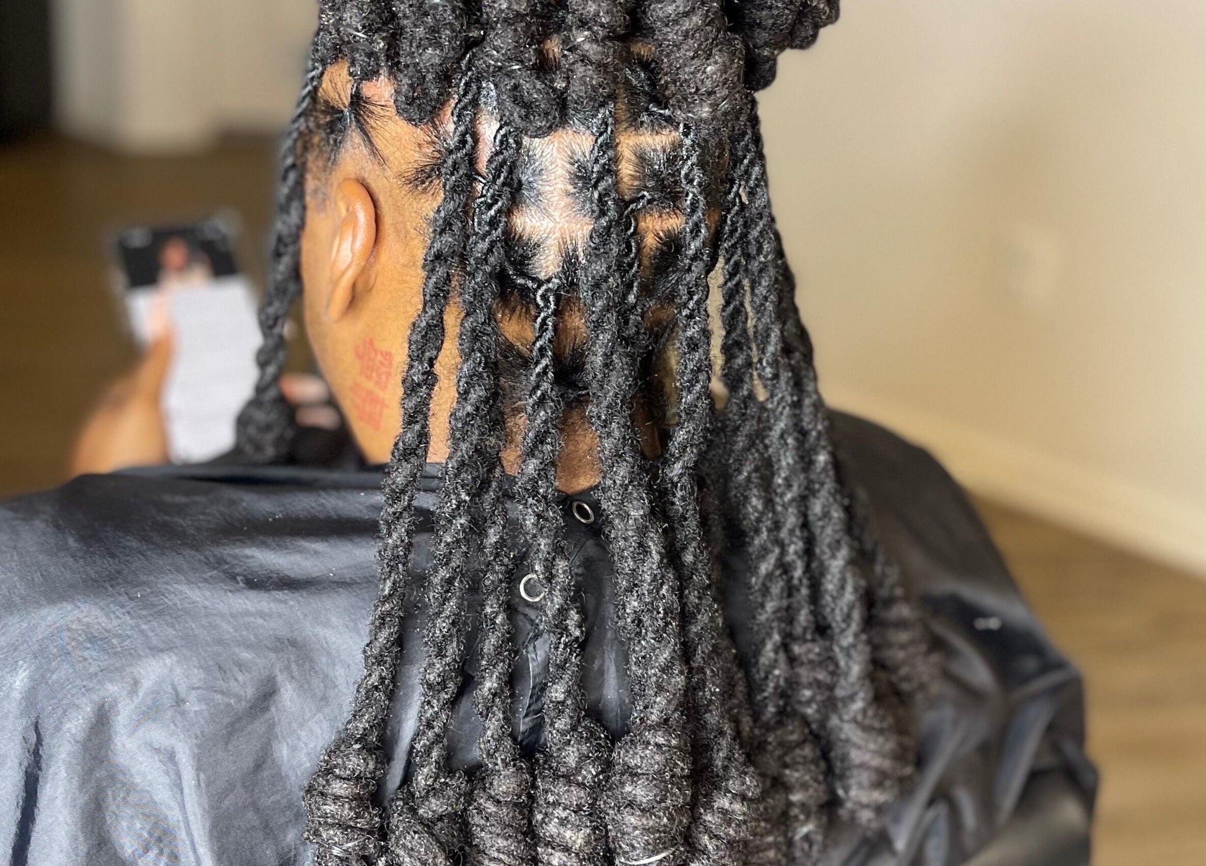 Intricate hair twists at I Am Natorious, Orange Park, Florida. A showcase of expert styling.