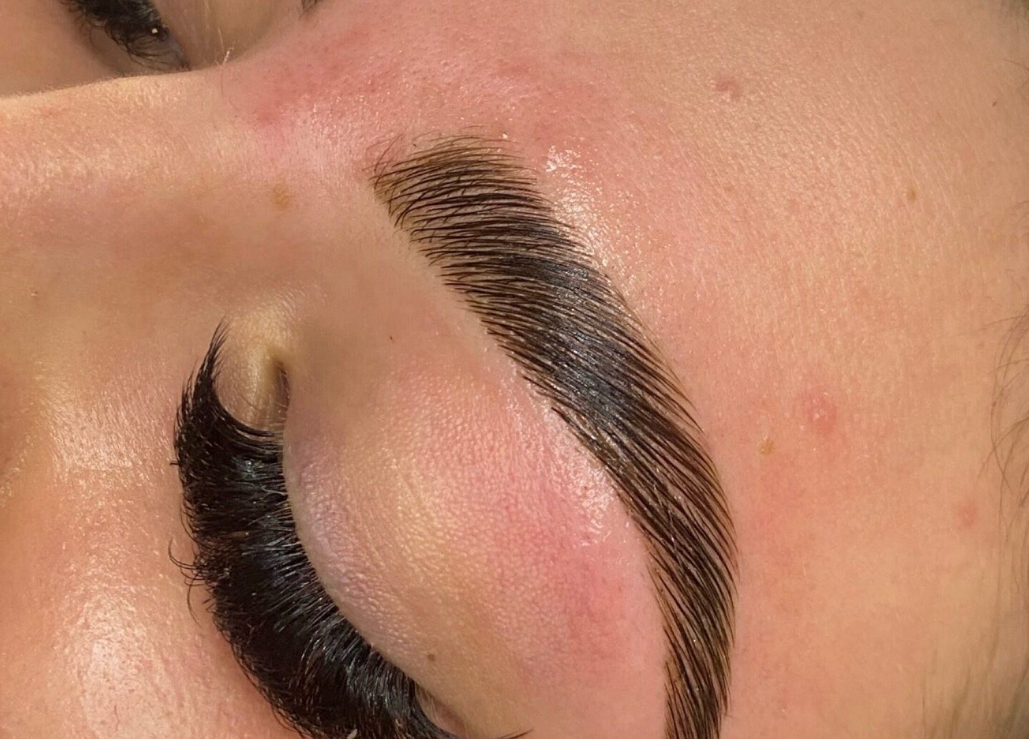 Perfectly groomed eyebrow and eyelash enhancement at TAMED by Emily Taylor, St Leonards, New South Wales, AU.