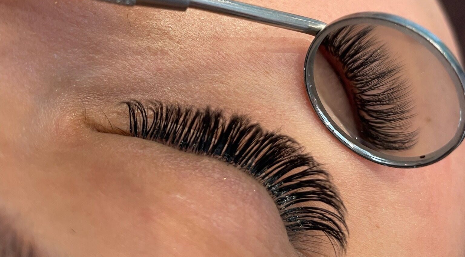 Close-up of eyelash extensions at Blink & Wink, Janabiyah, Al-Muḥāfaẓat aš-Šamālīyah, BH.