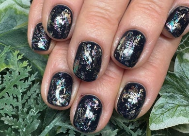 Elegant iridescent nails at Samantha Joyce Beauty, Basingstoke, England, GB. Perfect for stylish looks.