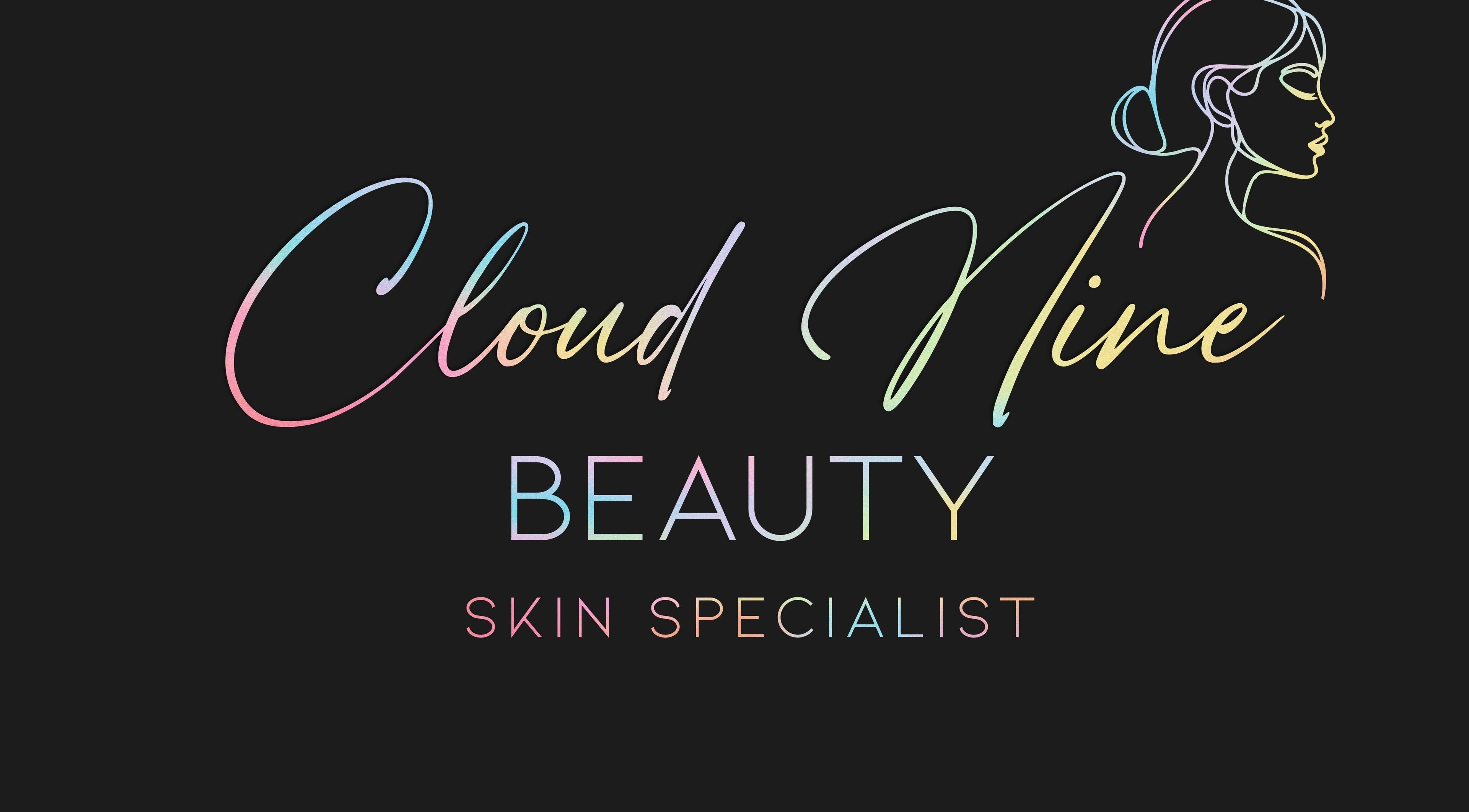 Elegant logo of Cloud Nine Beauty, Falkirk, Scotland, GB, featuring artistic profile illustration.