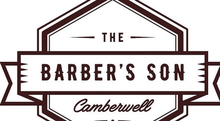 The Barbers Son Camberwell logo, Melbourne, Victoria, AU, showcasing vintage style.