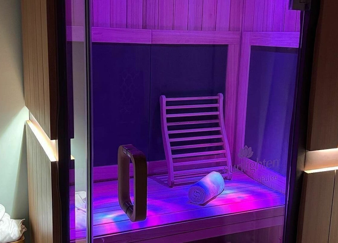 Experience soothing sauna ambiance at Skin Deep Day Spa, Cumberland, Maine, US for ultimate relaxation.