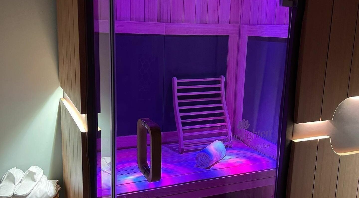 Experience soothing sauna ambiance at Skin Deep Day Spa, Cumberland, Maine, US for ultimate relaxation.