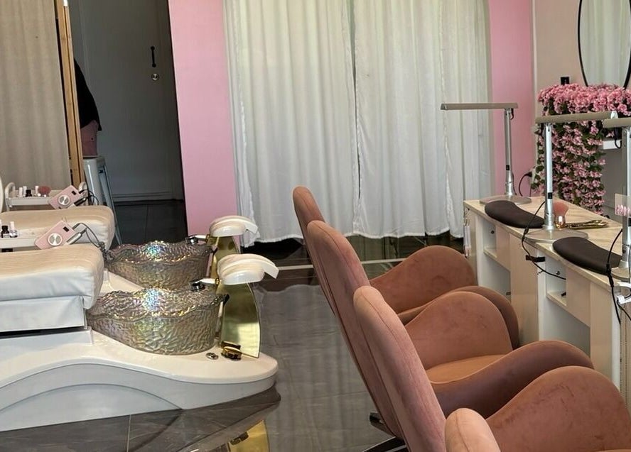 Luxurious pedicure chairs and nail stations at Fearless Beauty, Auckland, Auckland, NZ, exude elegance and comfort.