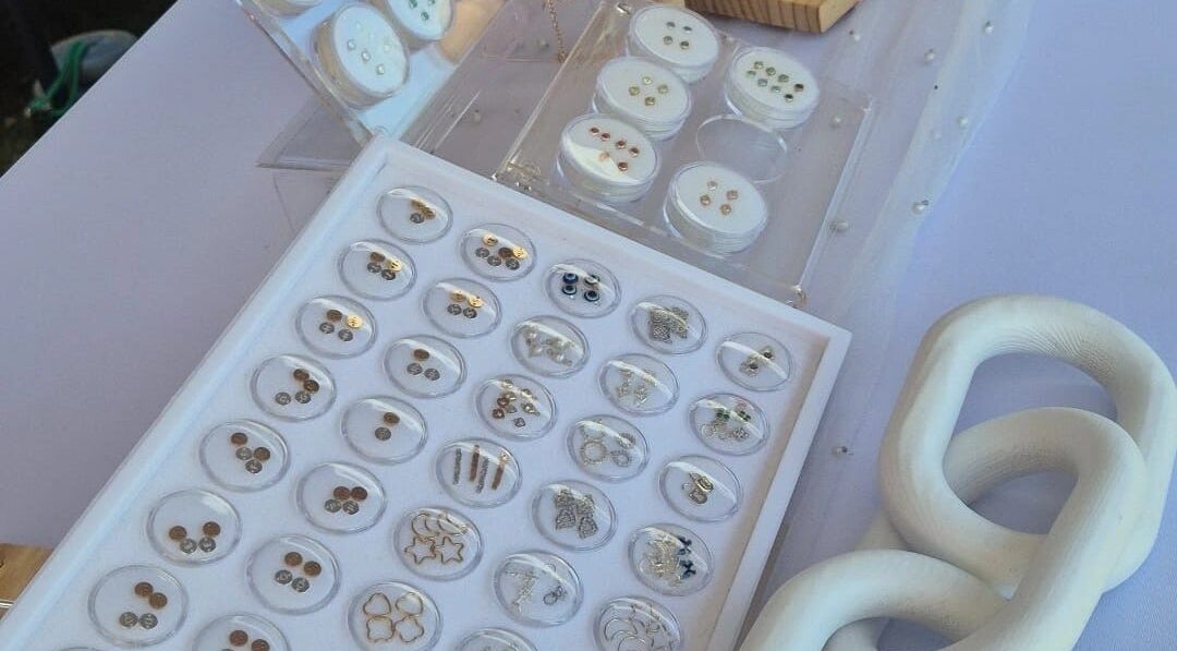 Intricate jewelry collection at Sanctuary Eleven-Daisy Chains, Royal Leamington Spa, England, GB.