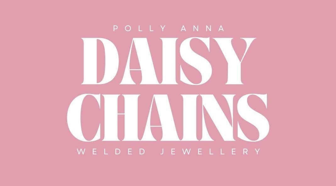 Daisy Chains logo on pink background, located in Willoughby, England, GB.