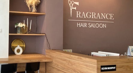 Elegant reception at Fragrance Hair Saloon, Cheras, Selangor, MY with modern decor.