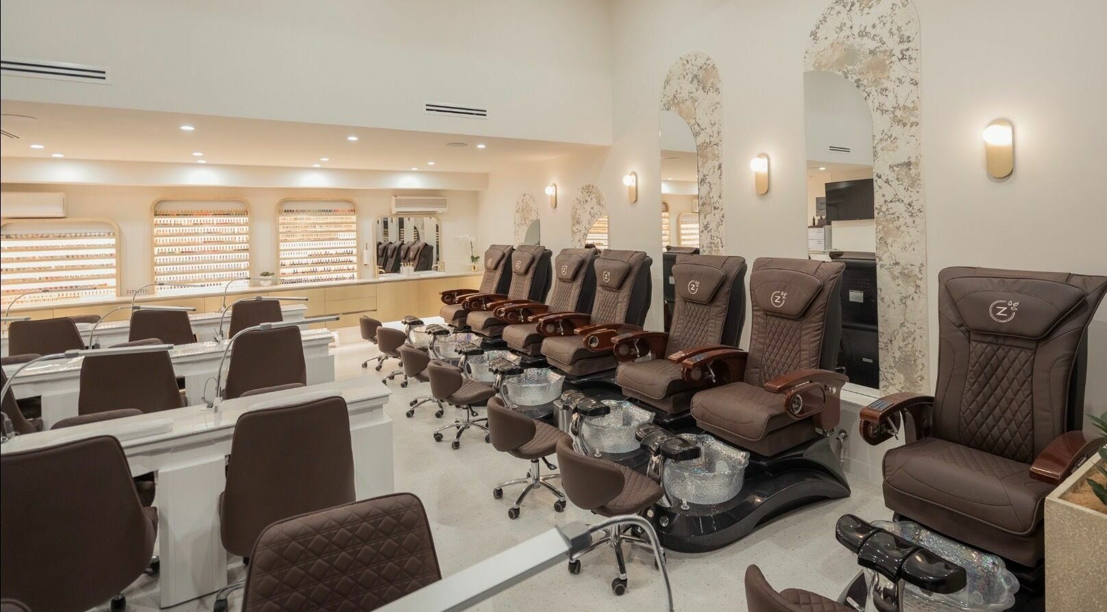 Luxurious pedicure chairs at Prospect Bio Nails & Beauty, Prospect, South Australia, AU.