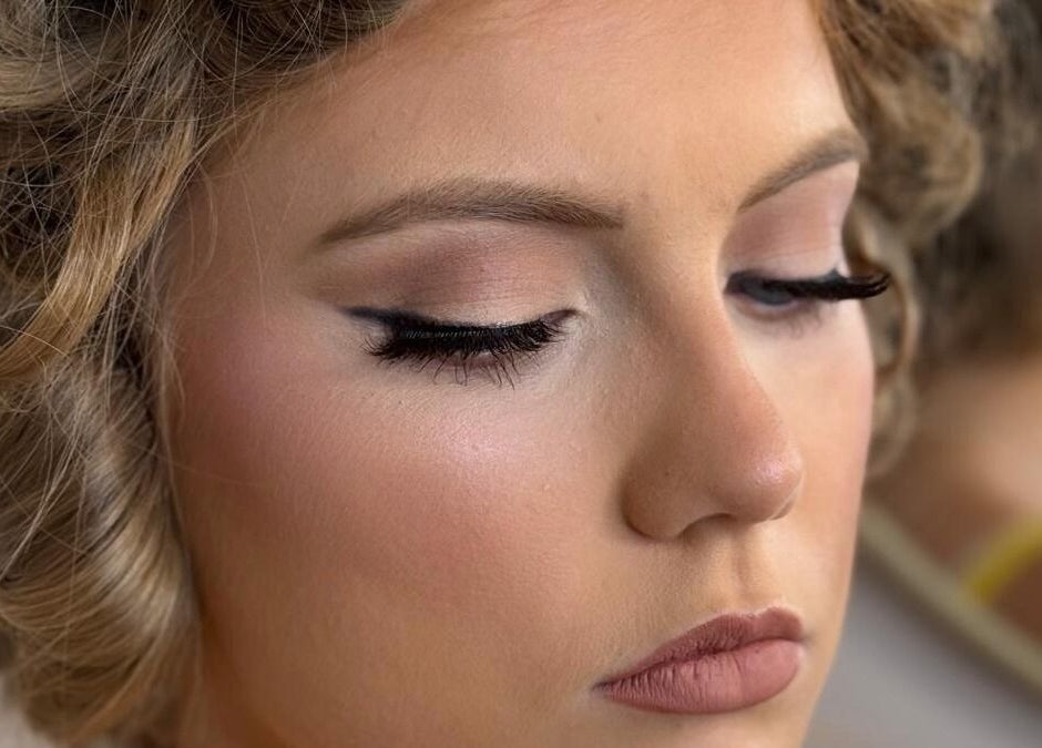 Close-up of elegant makeup from Makeup and Glow by Fran, Daybrook, England, GB.