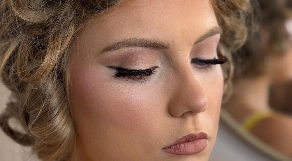 Close-up of elegant makeup from Makeup and Glow by Fran, Daybrook, England, GB.