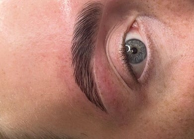Beautifully shaped eyebrow at Brows By LC in Edinburgh, Scotland, GB, showcasing expert grooming.