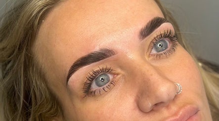 Close-up of perfect eyebrow styling at Brows By LC, Edinburgh, Scotland, GB.