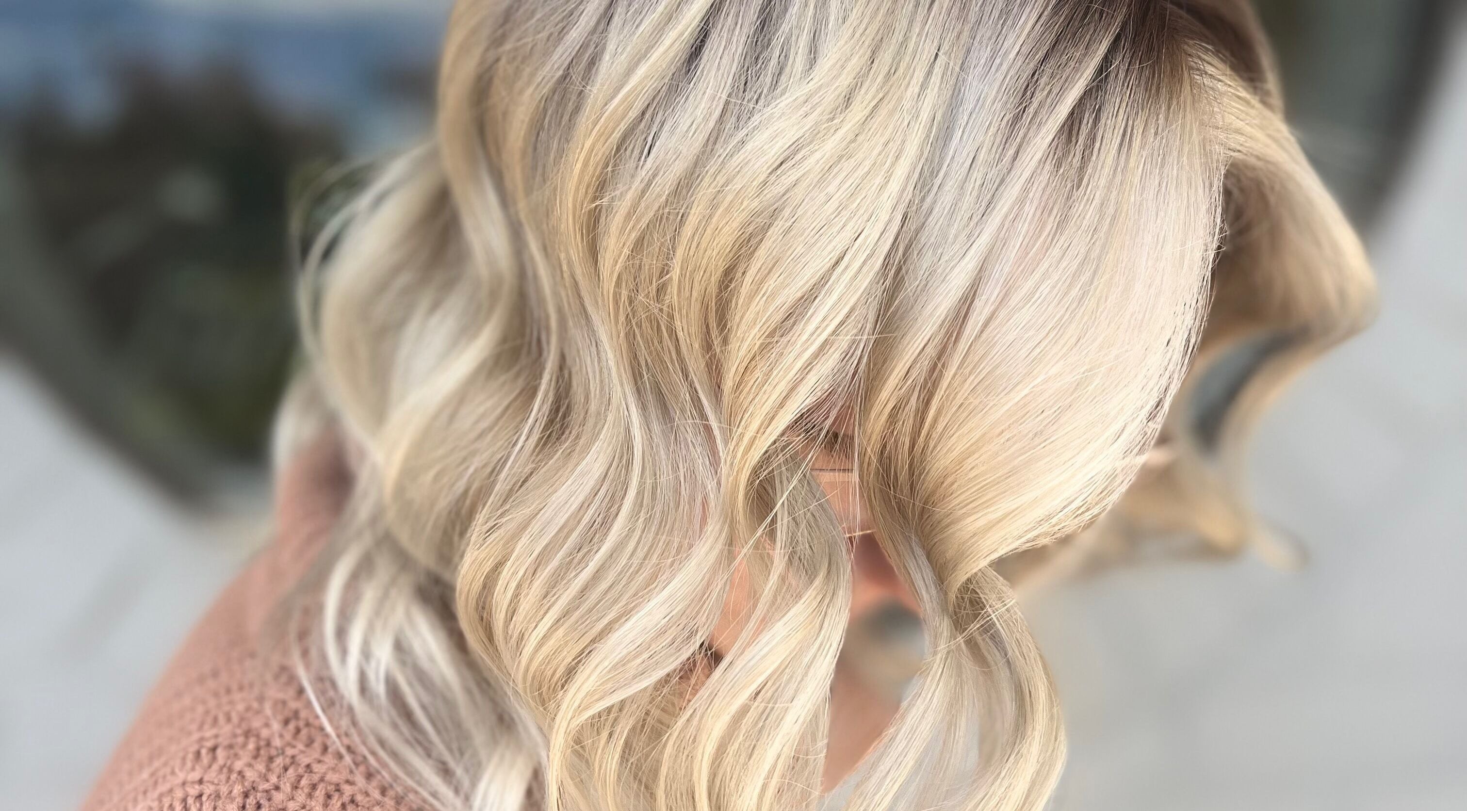 Luxurious blonde waves styled at Jennifer’s Hair Salon in Wauchope, New South Wales, AU.