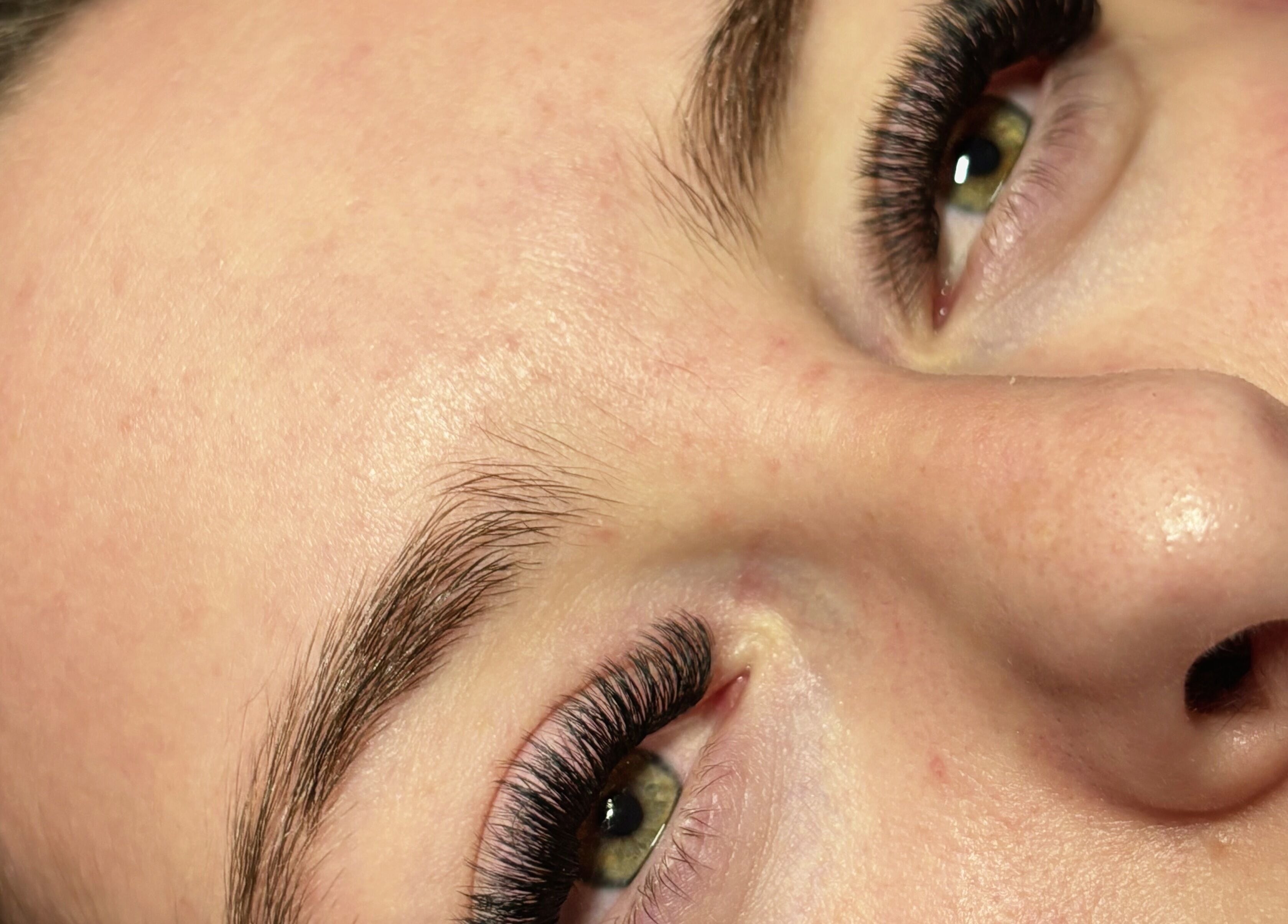 Gorgeous eyelash extensions at Wild Honey Lash Co, Calgary, Alberta, CA, enhancing natural beauty.