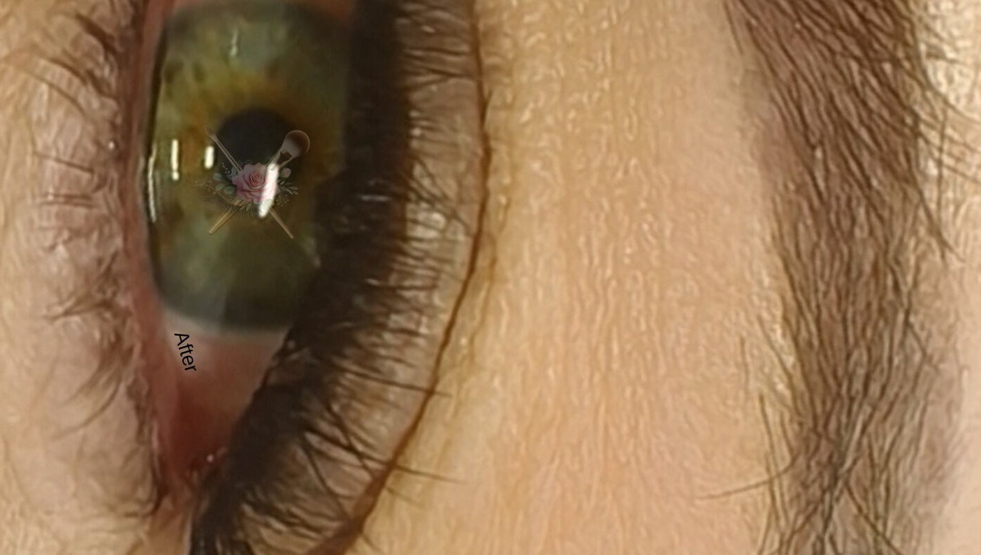 Close-up of enhanced lashes at Beautiful New U, Boksburg, Gauteng, ZA.