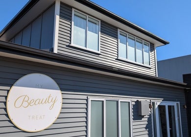 Front view of My Beauty Treat venue at Rangiora, Canterbury Region, NZ with its sleek modern design.