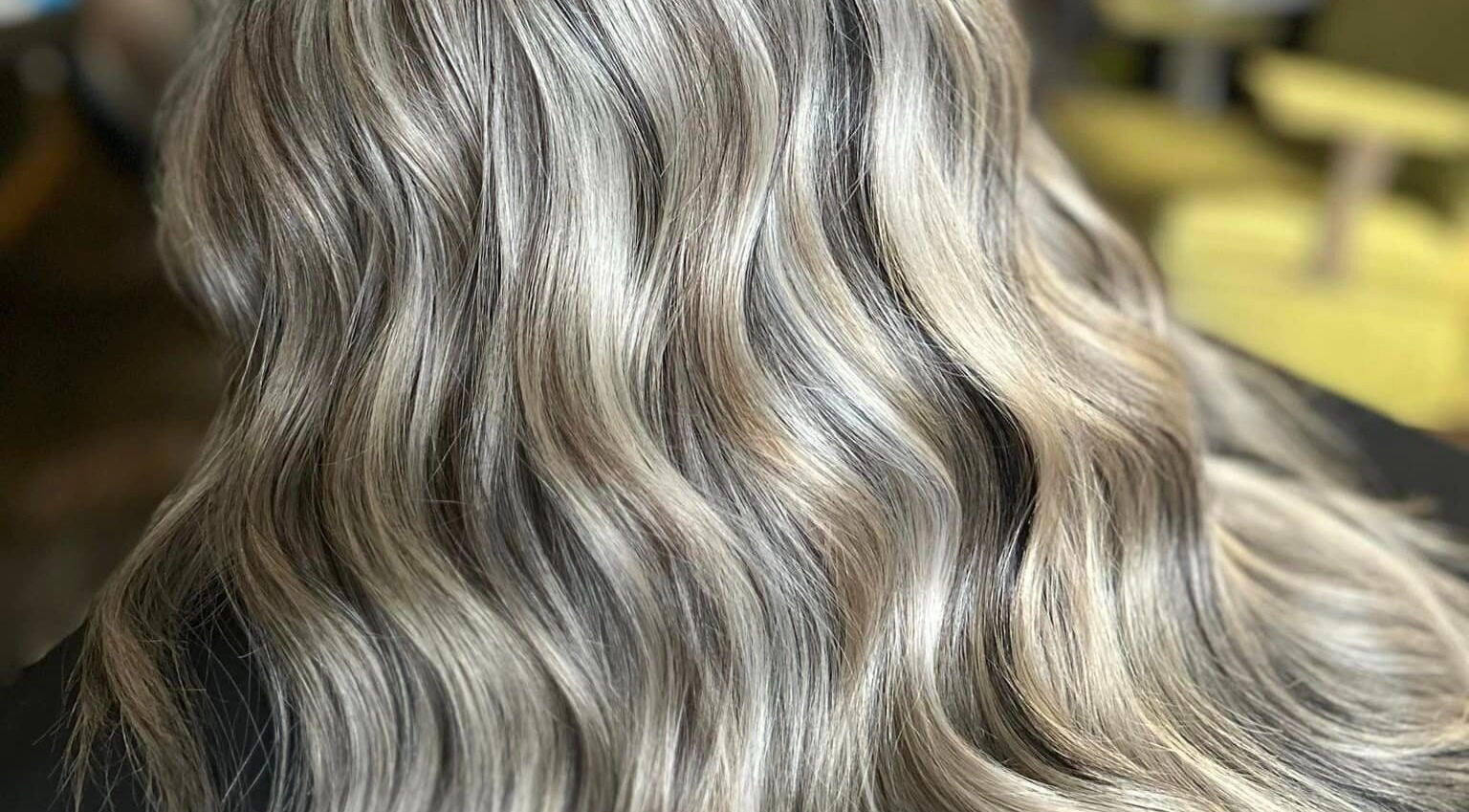 Luxurious wavy hairstyle at Lucy at C Reflections Salon & Day Spa, Morrill, Nebraska, US.