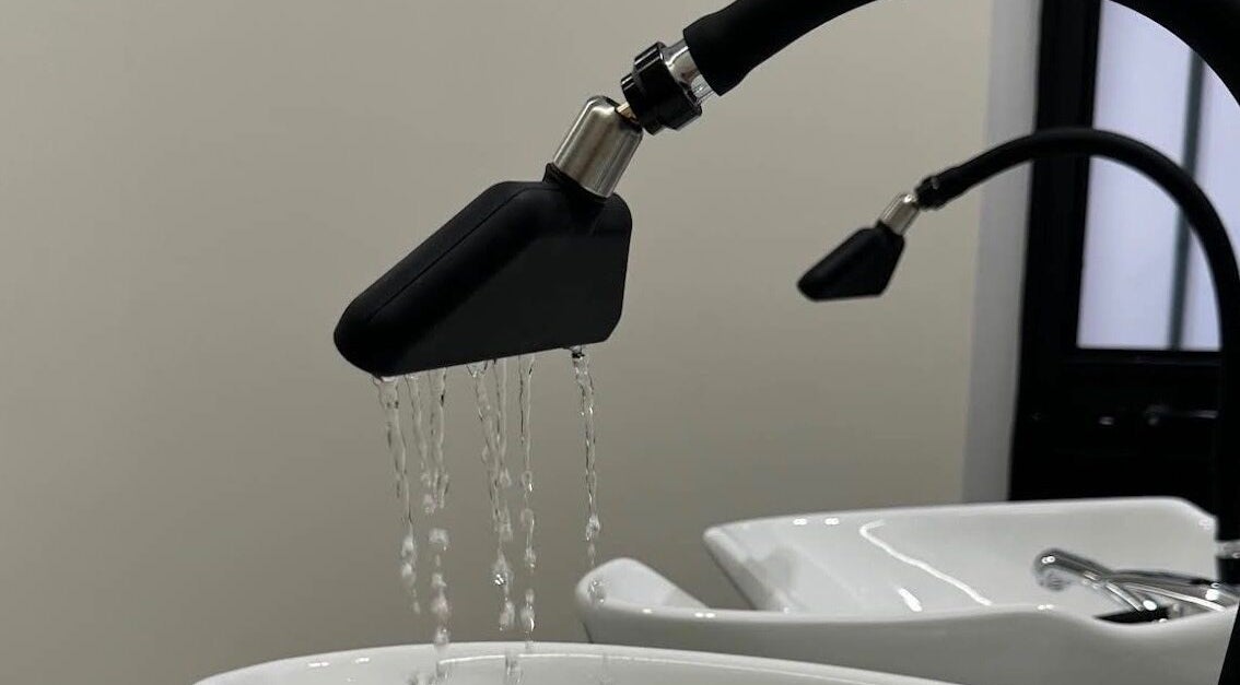 Rubinetto della postazione lavaggio presso Josmen a San Gennaro Vesuviano, Campania, IT.