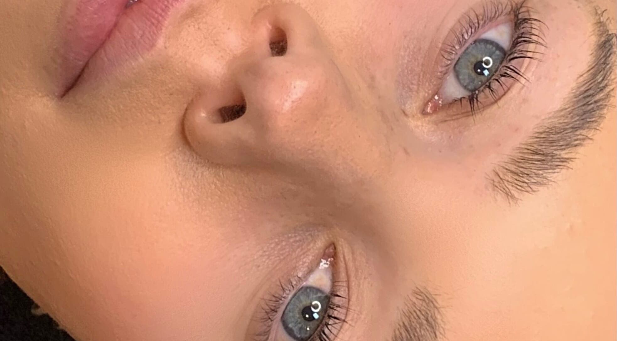 Close-up of styled lashes at K Lift Lashes in Kidman Park, Adelaide, AU showcasing detailed lash work.