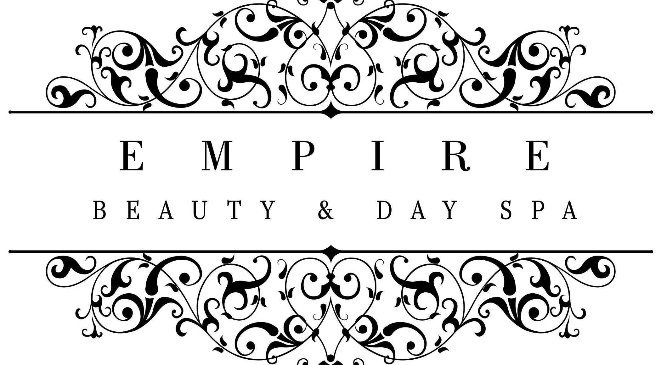 Empire Beauty logo with ornate design in Portadown, Northern Ireland, GB.