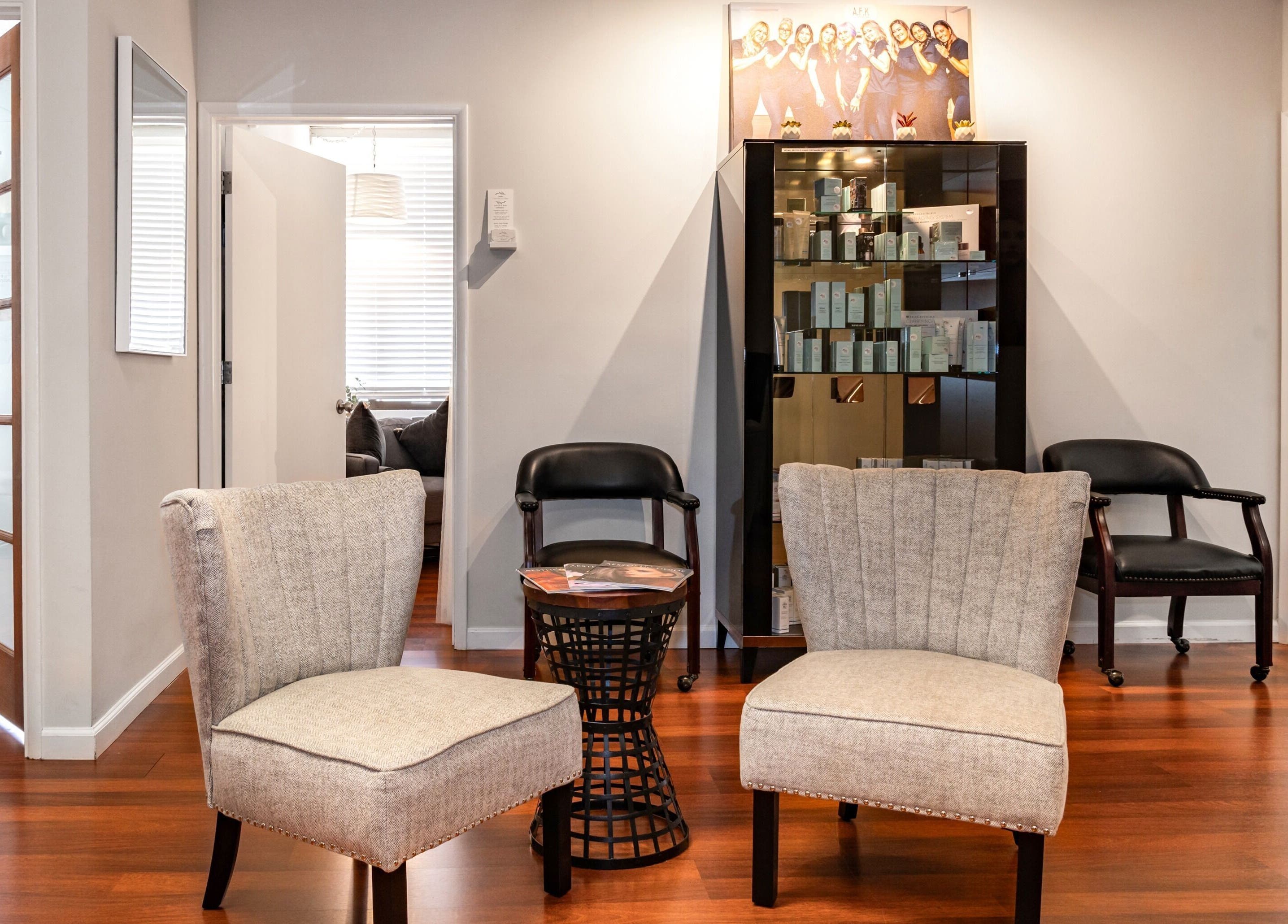 Comfortable seating area at Enhance Hawaii, Kailua, Hawaii, US, highlighting modern decor and welcoming ambiance.