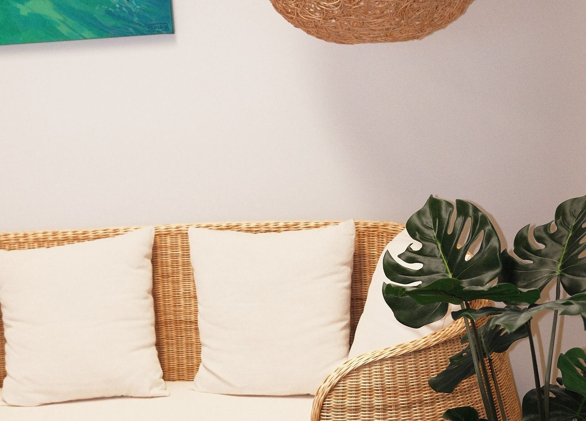Cozy seating area with plants at Enhance Hawaiʻi in Kailua, Hawaii, US highlighting tranquil ambiance.