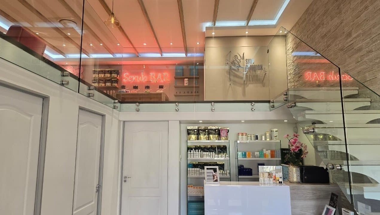 Interior of The Skin Revision Co in Centurion, Gauteng, ZA showcasing products and a modern design.