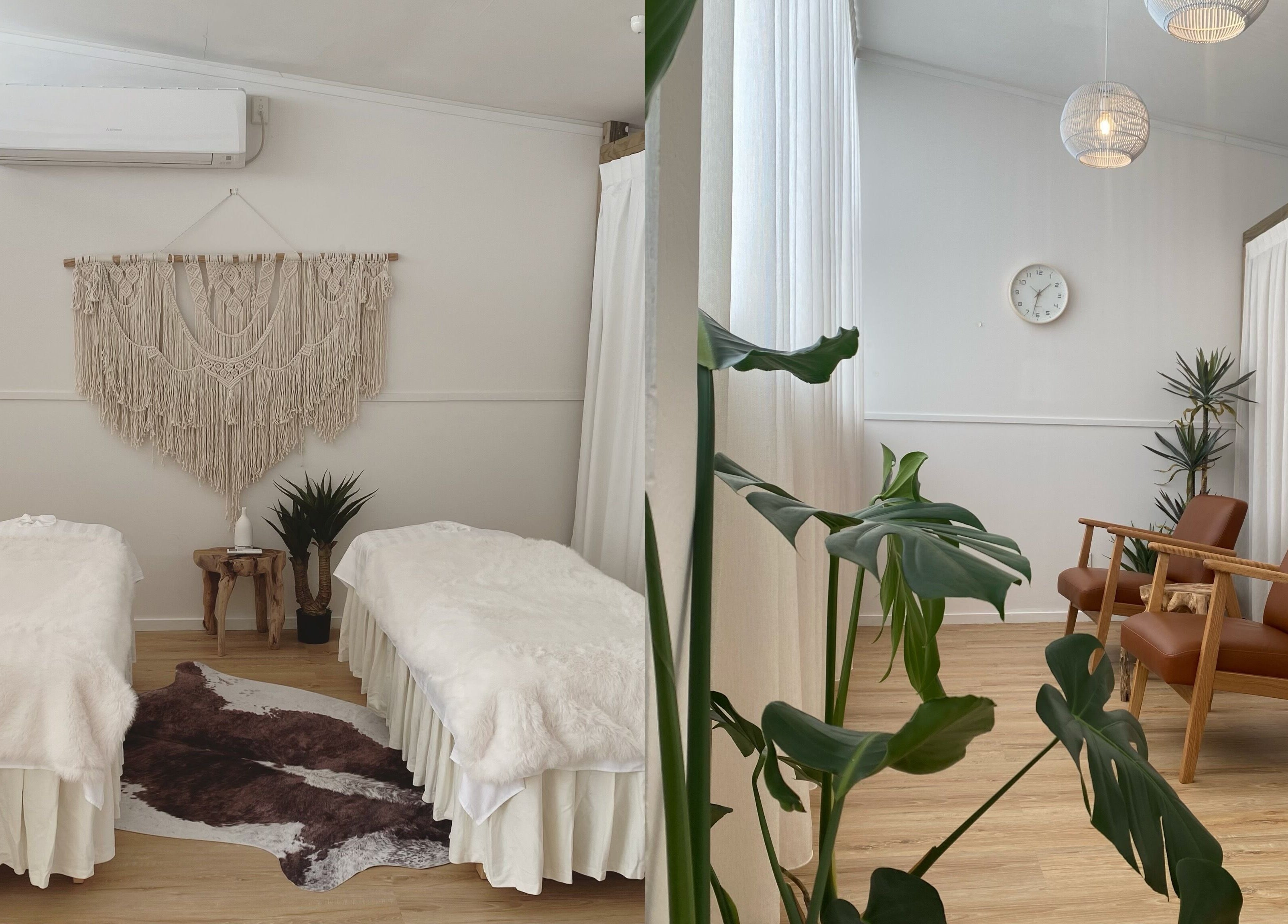 Relaxology Massage Takapuna, peaceful interior with massage beds and elegant decor, Auckland, Auckland, NZ.