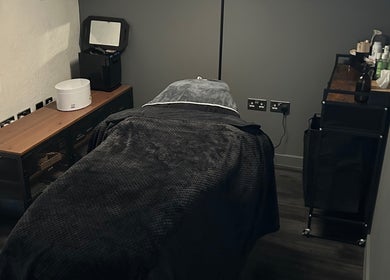 Relaxing treatment room at Olive Beauty & Aesthetics - Marston Mortaine in Marston Moretaine, England, GB.